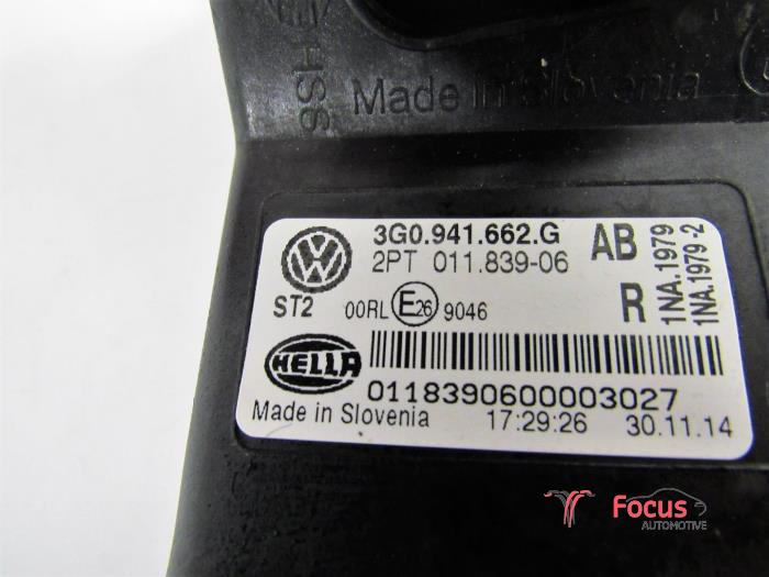 Mistlamp rechts-voor van een Volkswagen Passat Variant (3G5) 1.4 TSI 16V 2015