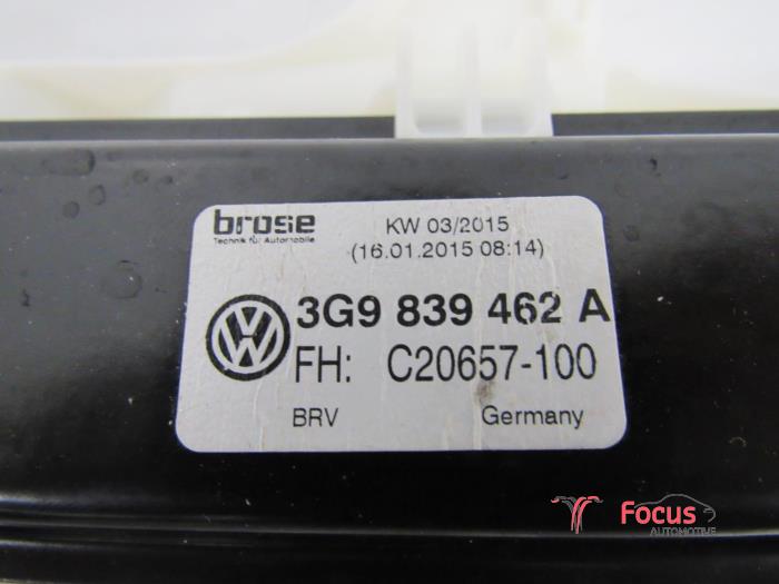 Ruitmechaniek 4Deurs rechts-achter van een Volkswagen Passat Variant (3G5) 1.4 TSI 16V 2015