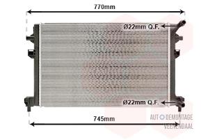 Nieuwe Radiateur Volkswagen Golf VII (AUA) Prijs € 84,70 Inclusief btw aangeboden door Autodeleninkleur