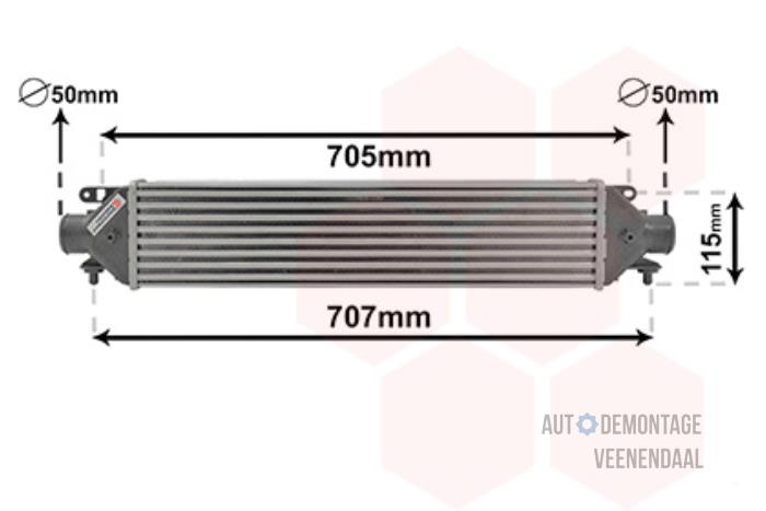 Nieuwe Intercooler Alfa Romeo Giulietta (940) Prijs € 75,63 Inclusief btw aangeboden door Autodeleninkleur