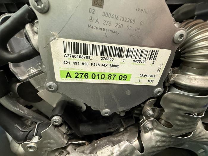 Motor van een Mercedes-Benz E (W212) E-400 3.5 V6 Turbo 2016