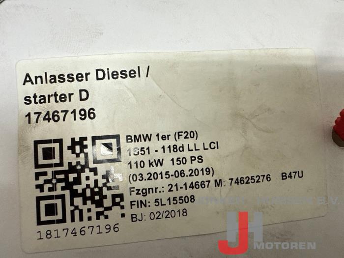 Motor BMW 1-Serie B47D20A - Foto 9