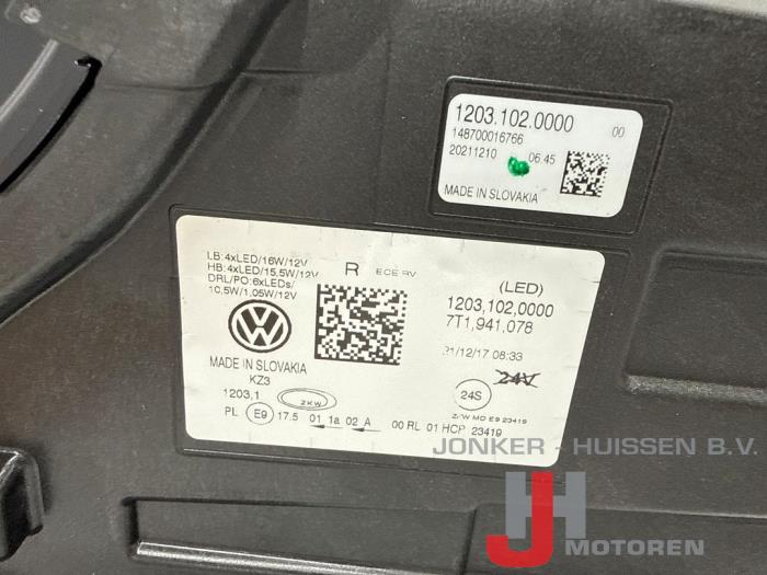 Koplamp rechts Volkswagen Multivan T7 - 照片 3