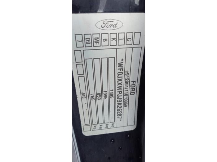 Motor van een Ford Fiesta 6 (JA8) 1.25 16V 2009