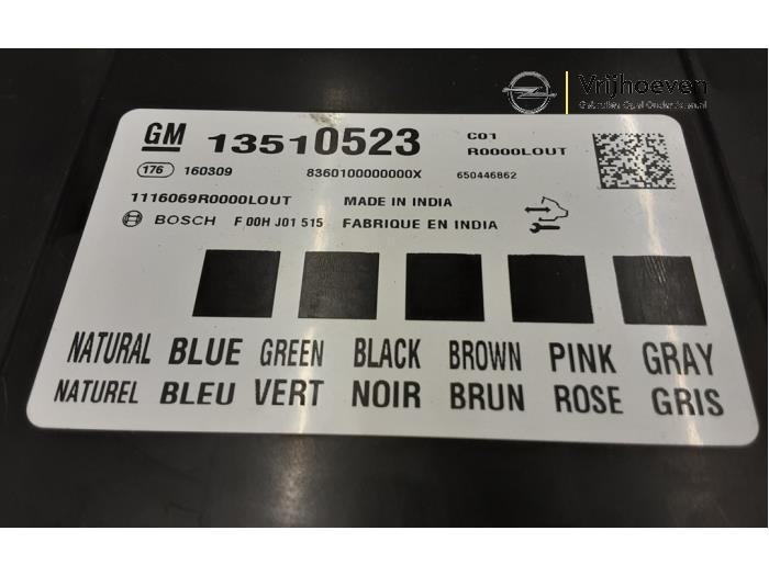 Bodycontrol Module van een Opel Astra K 1.0 Turbo 12V 2016