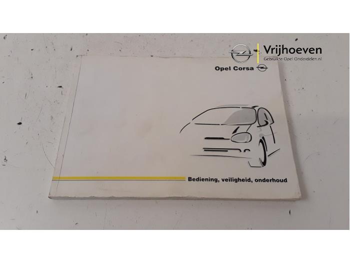 Instructie Boekje van een Opel Corsa B (73/78/79) 1.2i 16V 1999