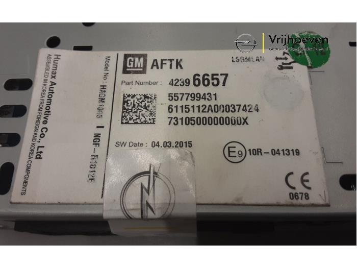 Radio module van een Opel Karl 1.0 12V 2015