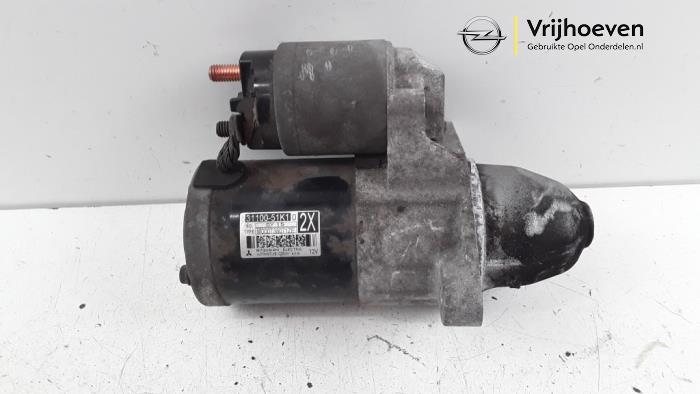 Startmotor Opel Agila (B), 2008 / 2014 1.2 16V, MPV, Benzine, 1.242cc, 63kW (86pk), FWD, K12B; EURO4, 2008-04 / 2012-10 (Gebruikt)