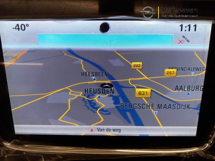 Navigatie Display van een Opel Astra K 1.0 Turbo 12V 2017