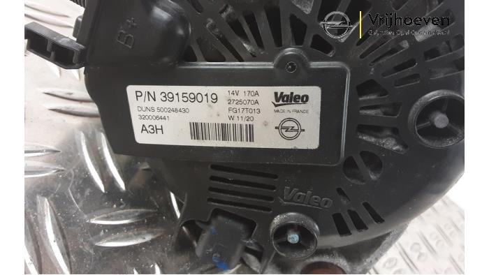 Dynamo van een Opel Astra K 1.5 CDTi 122 12V 2020