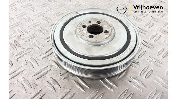 Gebruikte Krukas Poelie Opel Zafira (M75) 1.9 CDTI Prijs € 40,00 Margeregeling aangeboden door Autodemontage Vrijhoeven B.V.