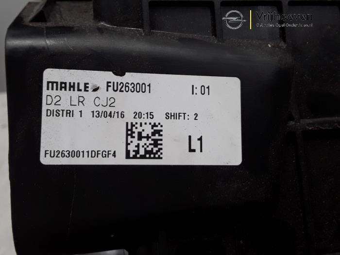Chaufagebak van een Opel Astra K Sports Tourer 1.6 CDTI 110 16V 2016