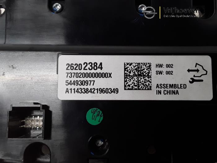 Chaufage Bedieningspaneel van een Opel Insignia 2.0 CDTI 16V 120 ecoFLEX 2015