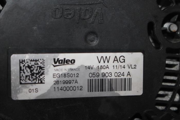 Dynamo van een Audi A7 2016