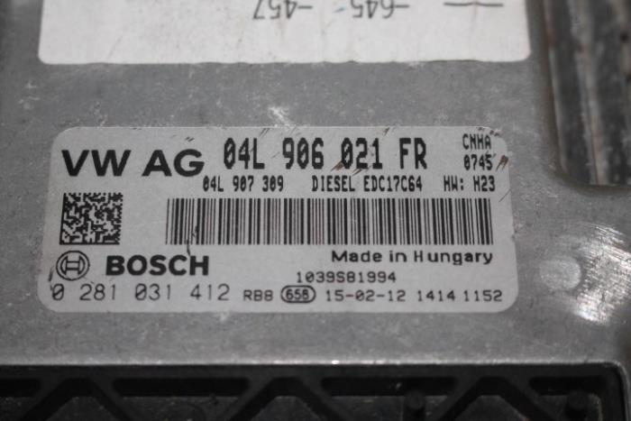 Computer Motormanagement van een Audi A6 Avant (C7) 2.0 TDI 16V 2015