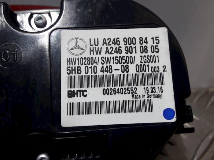 Chaufage Bedieningspaneel van een Mercedes-Benz A (W176) 1.5 A-180 CDI, A-180d 16V 2016