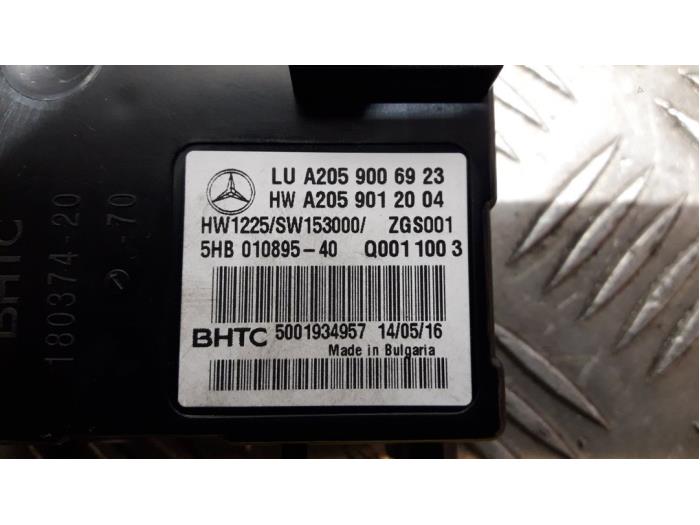 Module climatronic van een Mercedes-Benz C (C205) C-200 2.0 16V 2016