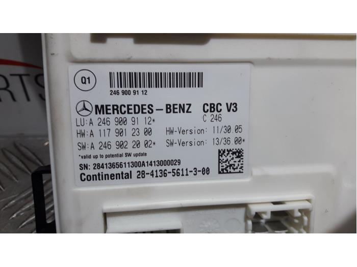 Bodycontrol Module van een Mercedes-Benz B (W246,242) 1.5 B-180 CDI 16V 2014