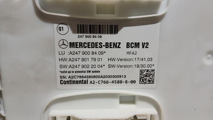 Computer Body Control van een Mercedes-Benz A (177.0) 1.3 A-200 Turbo 16V 2021