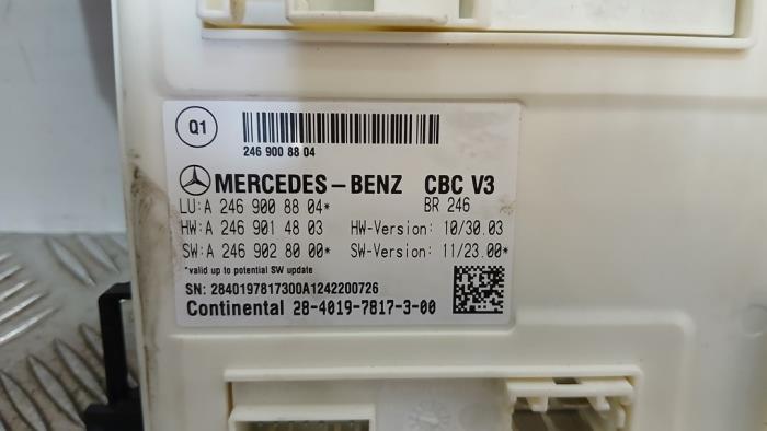 Computer Body Control van een Mercedes-Benz B (W246) 1.6 B-180 BlueEFFICIENCY Turbo 16V 2012