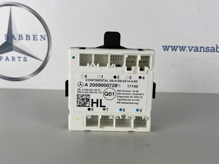 Gebruikte Module Centrale Deurvergrendeling Mercedes C (W205) 2.2 C-220 CDI 16V BlueTEC Prijs € 25,00 Margeregeling aangeboden door van Sabben Parts