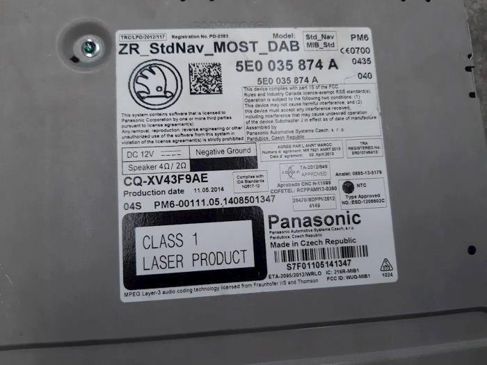Système navigation Skoda Octavia