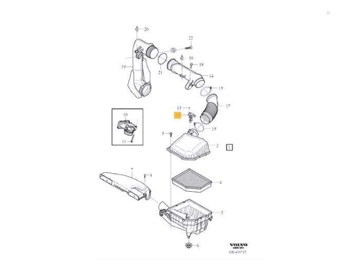 Air mass meter Volvo XC40
