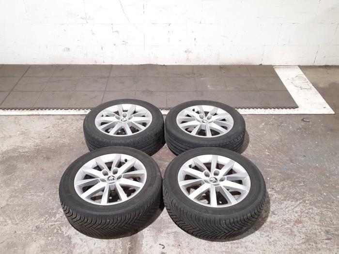 Set of wheels + winter tyres Skoda Scala