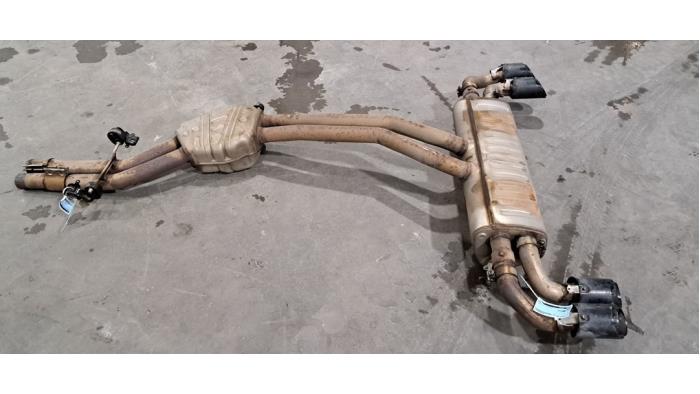 Echappement silencieux arrière+central Porsche Cayenne