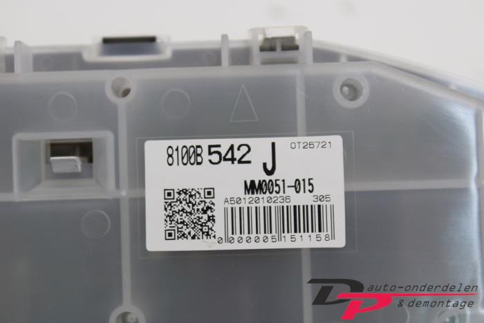 Tellerklok van een Mitsubishi Colt (Z2/Z3) 1.1 12V 2012