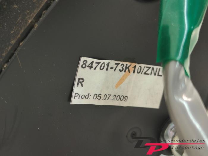 Spiegel Buiten rechts van een Suzuki Swift (ZA/ZC/ZD1/2/3/9) 1.3 VVT 16V 2010