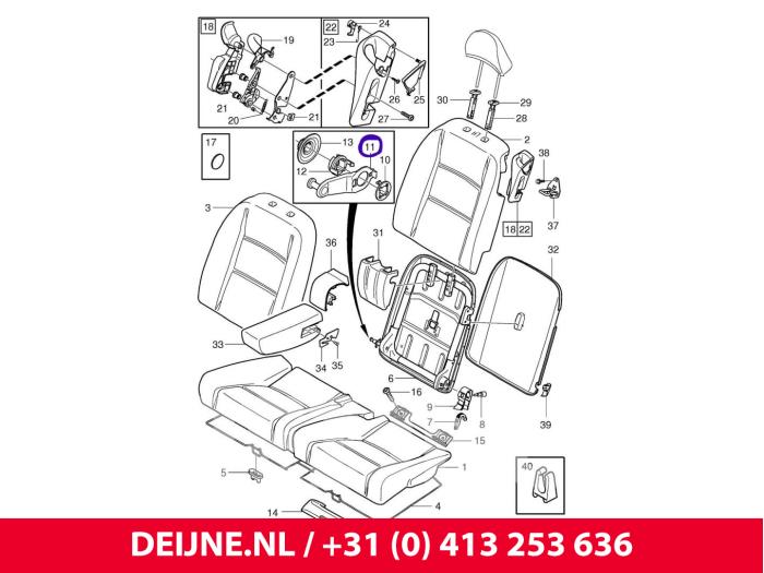 Volvo C30 Stütze (sonstige) O6968
