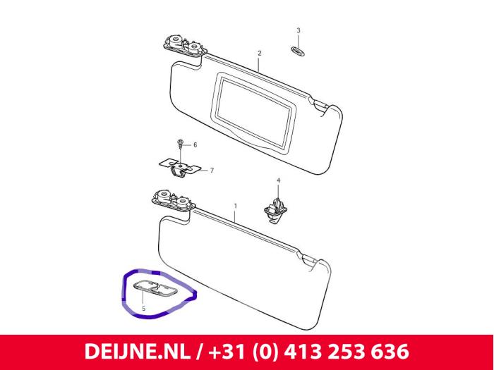 Volvo V50 Sonnenblende O7119