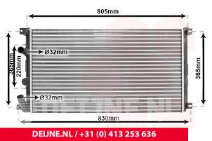 Nieuwe Radiateur Renault Master Prijs € 59,29 Inclusief btw aangeboden door van Deijne Onderdelen Uden B.V.
