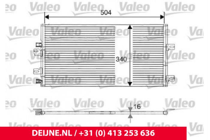 Gebruikte Airco Condensor Renault Kangoo Express (FC) 1.5 dCi 60 Prijs € 18,15 Inclusief btw aangeboden door van Deijne Onderdelen Uden B.V.