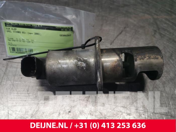 Gebruikte EGR Klep Opel Vivaro 1.9 DI Prijs € 48,40 Inclusief btw aangeboden door van Deijne Onderdelen Uden B.V.