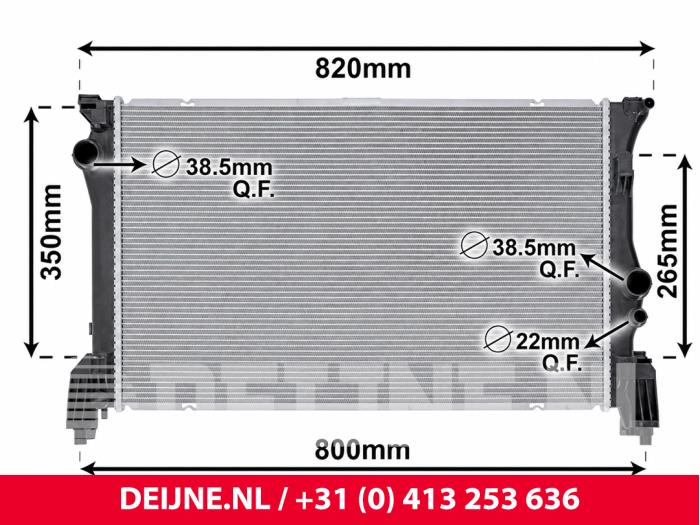 Mercedes Vito Radiateur O9990001030