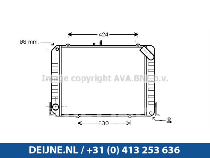 Toyota Hiace Radiateur O9990001131