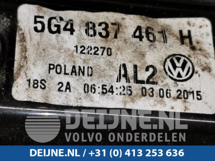 Ruitmechaniek 4Deurs links-voor van een Volkswagen Golf VII (AUA) 2.0 GTI 16V 2015