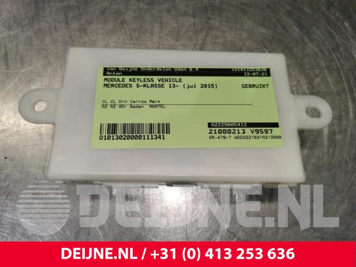Mercedes S-Klasse Module keyless vehicle O111341