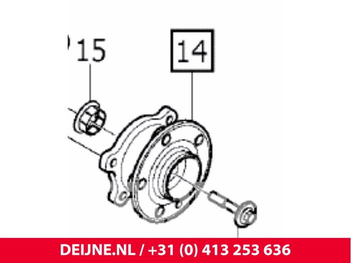Volvo XC60 Rear hub O119638
