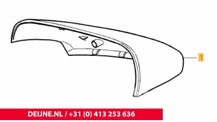Volvo V50 Spiegelkap links O119663
