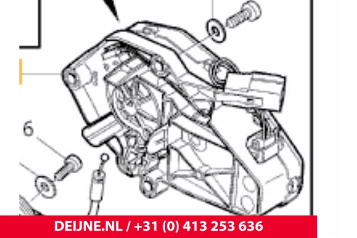 Volvo XC60 Tailgate lock mechanism O119883