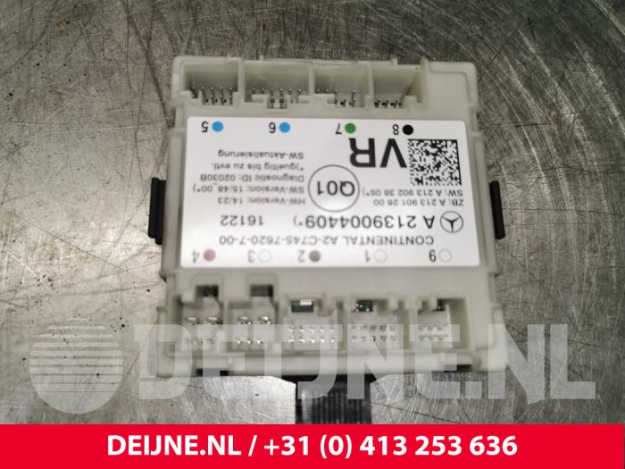 Gebruikte Module Centrale Deurvergrendeling Mercedes E (W213) E-220d 2.0 Turbo 16V Prijs € 50,00 Margeregeling aangeboden door van Deijne Onderdelen Uden B.V.