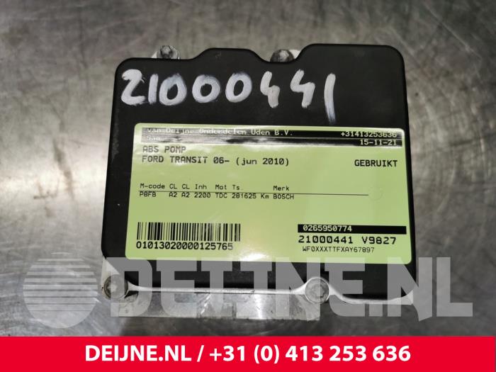 Gebruikte ABS Pomp Ford Transit 2.2 TDCi 16V Prijs € 90,75 Inclusief btw aangeboden door van Deijne Onderdelen Uden B.V.