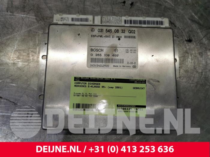 Gebruikte Computer Diversen Mercedes E (W210) 2.2 E-220 CDI 16V Prijs € 45,00 Margeregeling aangeboden door van Deijne Onderdelen Uden B.V.