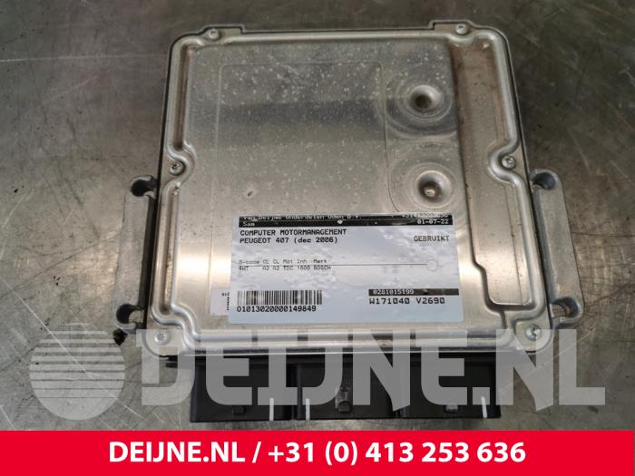 Gebruikte Computer Motormanagement Peugeot 407 Prijs € 35,00 Margeregeling aangeboden door van Deijne Onderdelen Uden B.V.