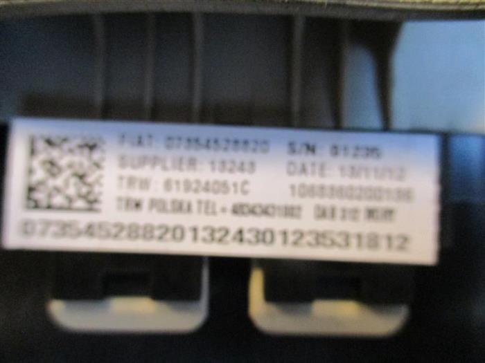 Airbag set + dashboard van een Fiat 500 (312) 1.2 69 2012
