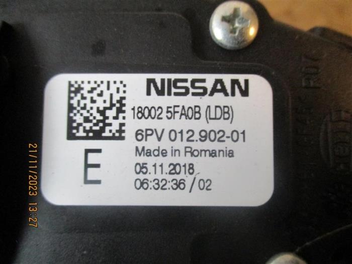 Pedalen Set van een Nissan Micra (K14) 1.0 IG-T 100 2019