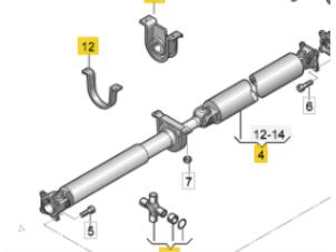 Gebruikte Cardanas Volkswagen Amarok 3.0 TDI V6 24V 4Motion Prijs € 453,75 Inclusief btw aangeboden door Autohandel-Smet Gebroeders NV